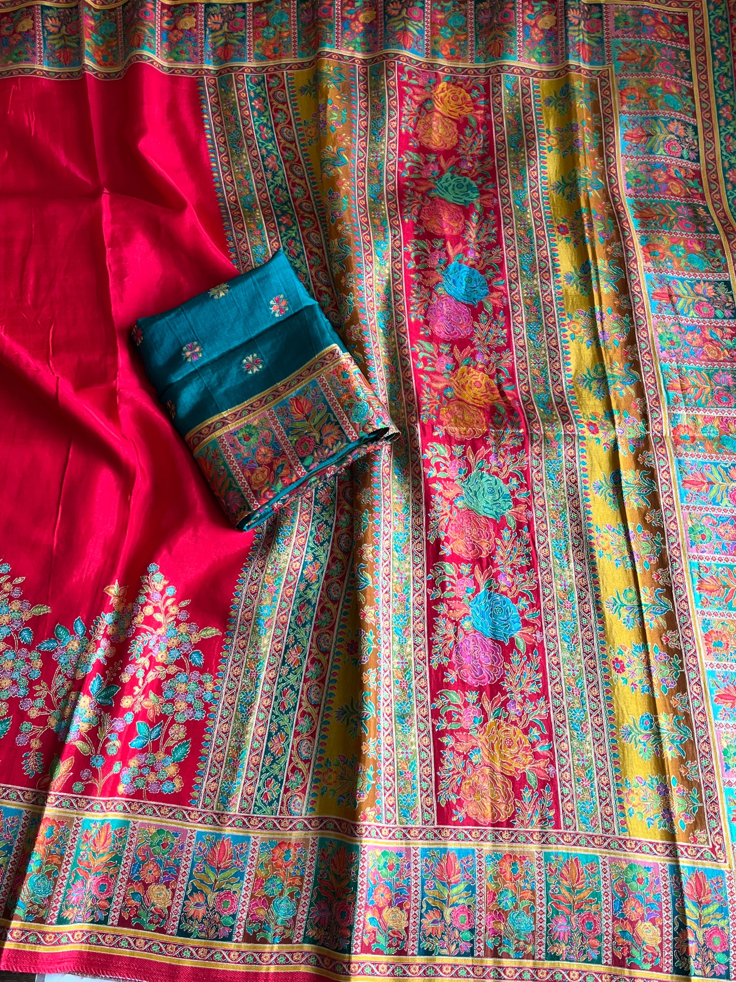 Viscose Silk Saree With Pashmina Weaving Design