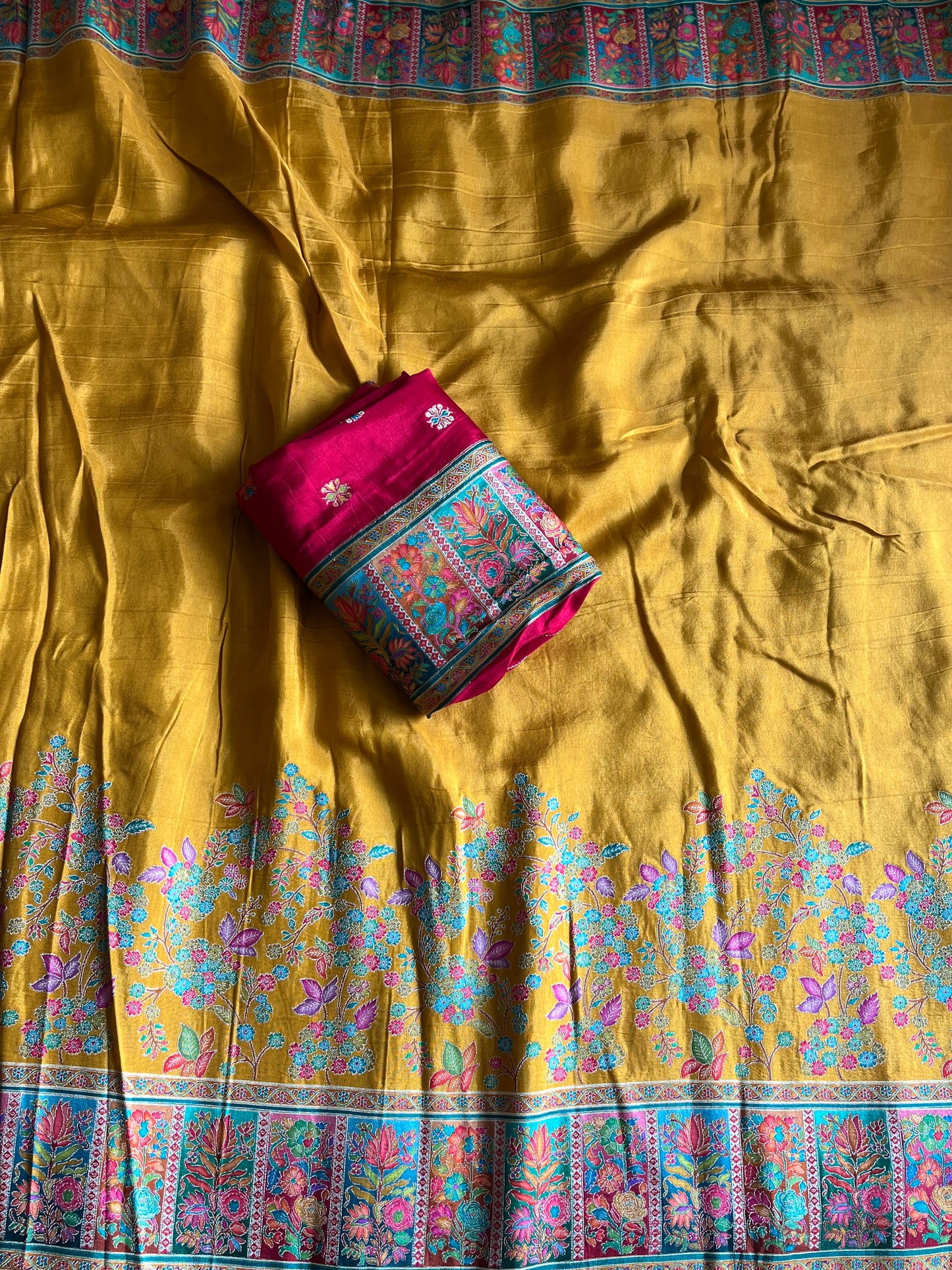 Viscose Silk Saree With Pashmina Weaving Design