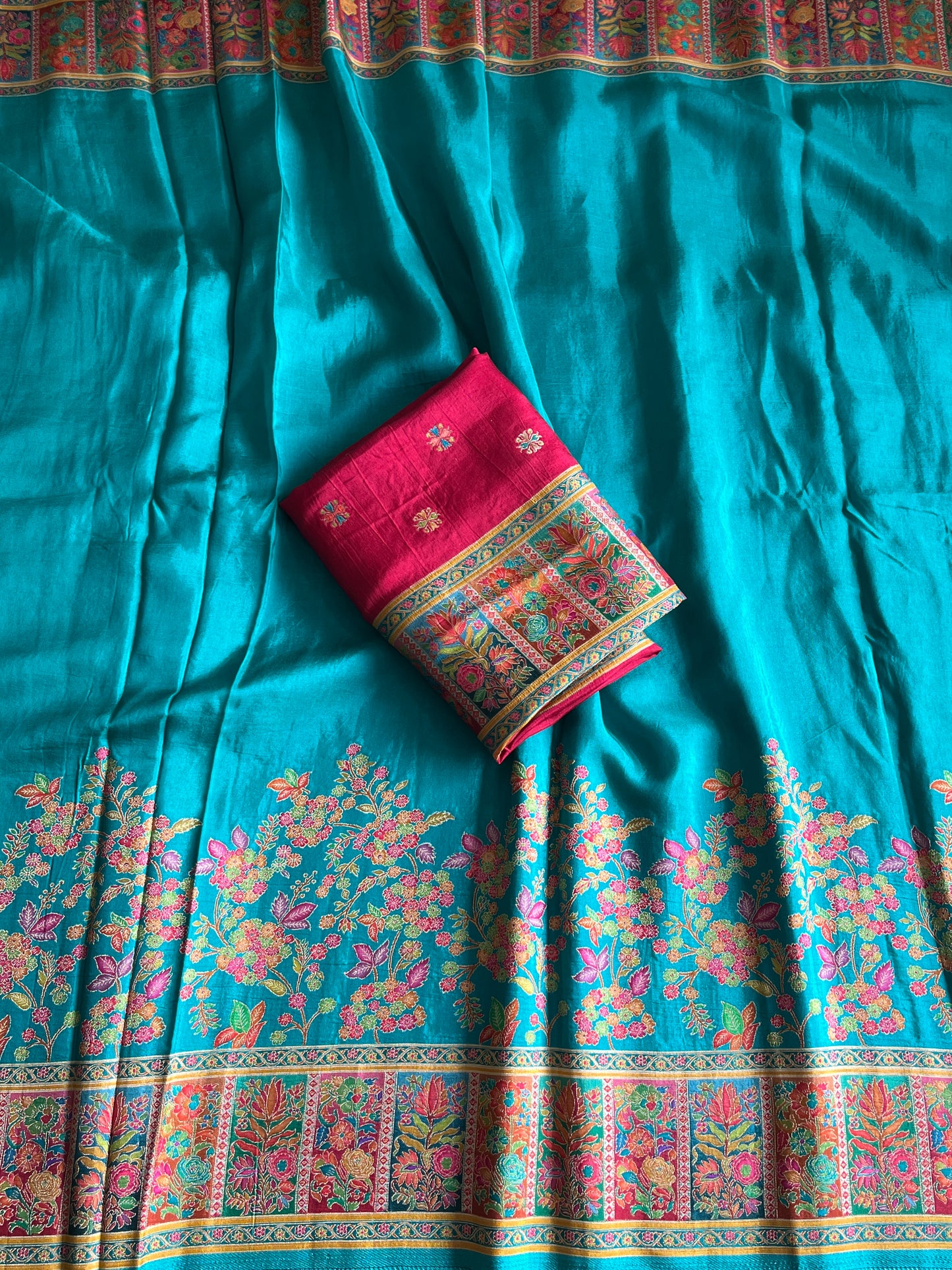 Viscose Silk Saree With Pashmina Weaving Design