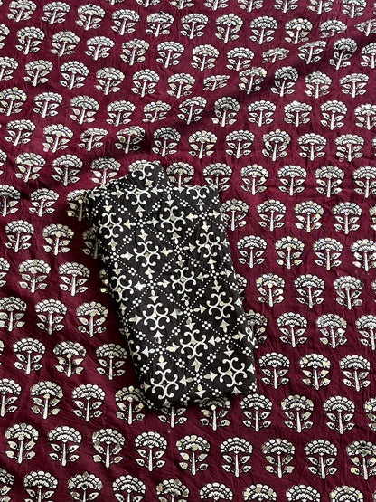 Chanderi Mul Mul Cotton Saree With Mirror Work