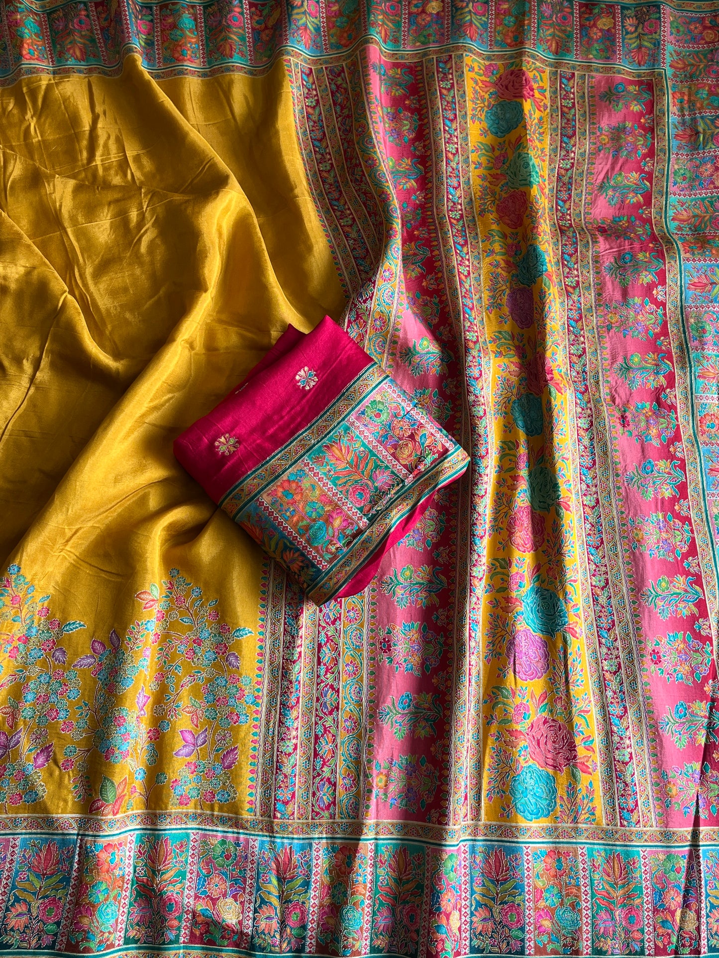 Viscose Silk Saree With Pashmina Weaving Design