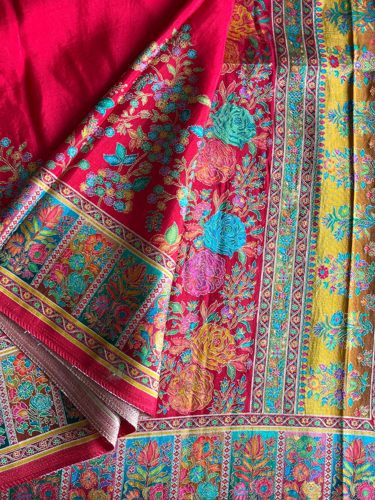 Viscose Silk Saree With Pashmina Weaving Design
