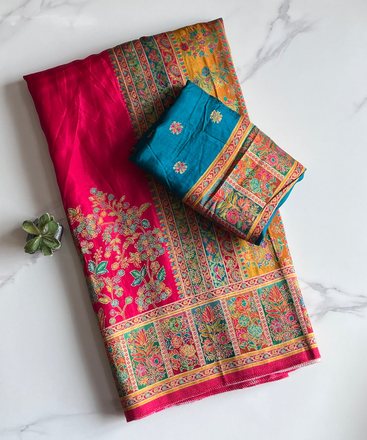 Viscose Silk Saree With Pashmina Weaving Design