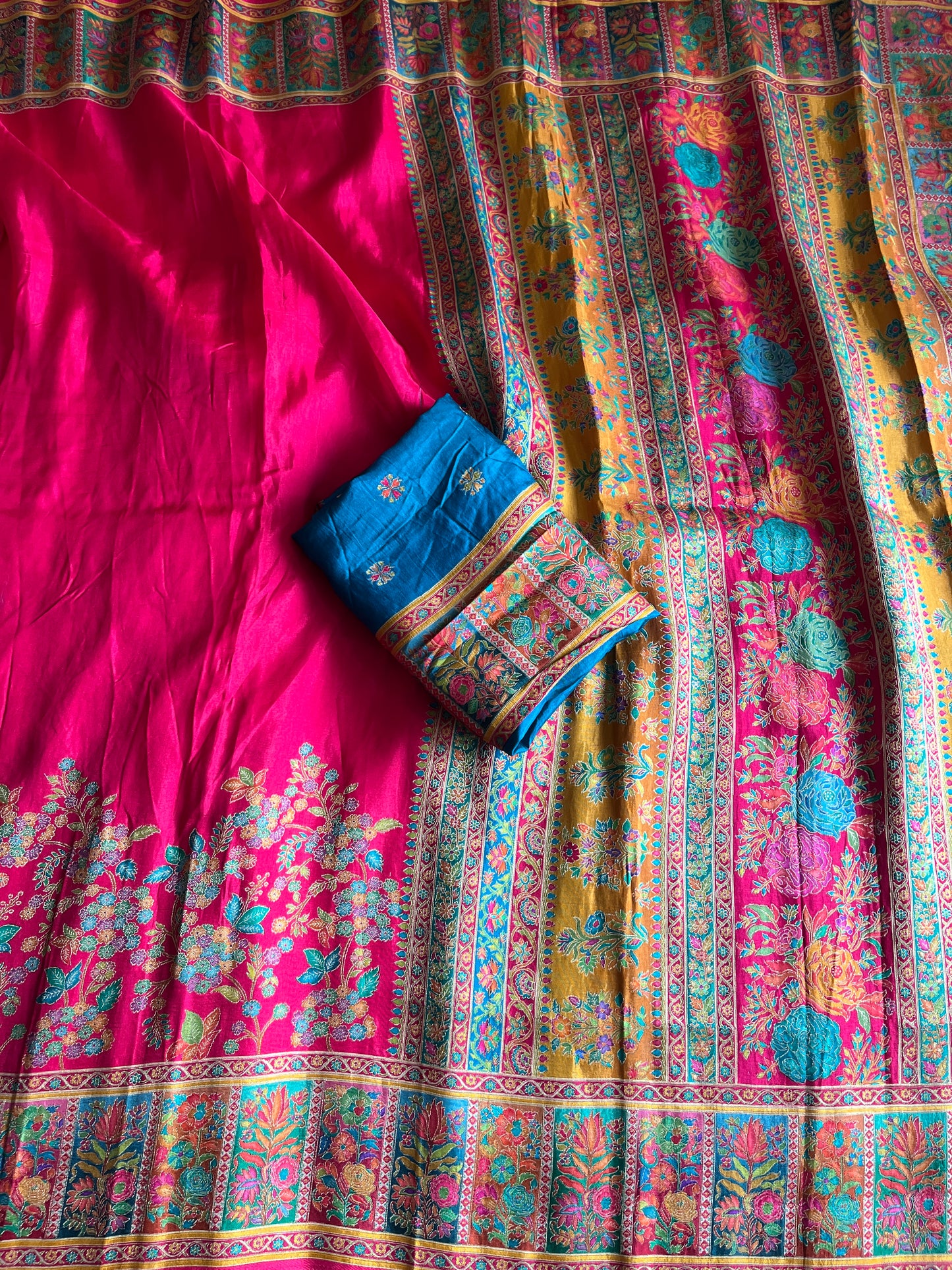 Viscose Silk Saree With Pashmina Weaving Design
