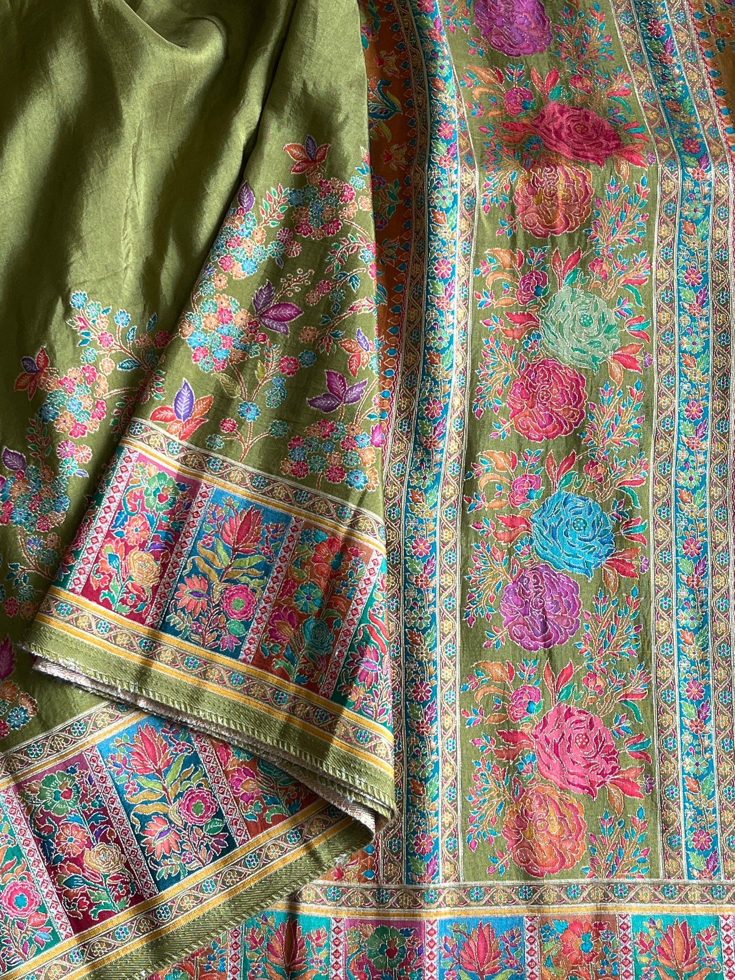 Viscose Silk Saree With Pashmina Weaving Design