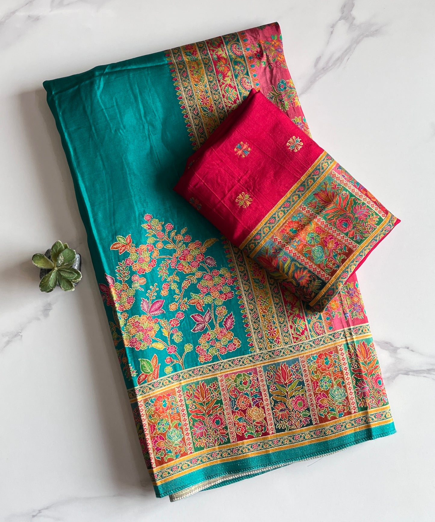 Viscose Silk Saree With Pashmina Weaving Design