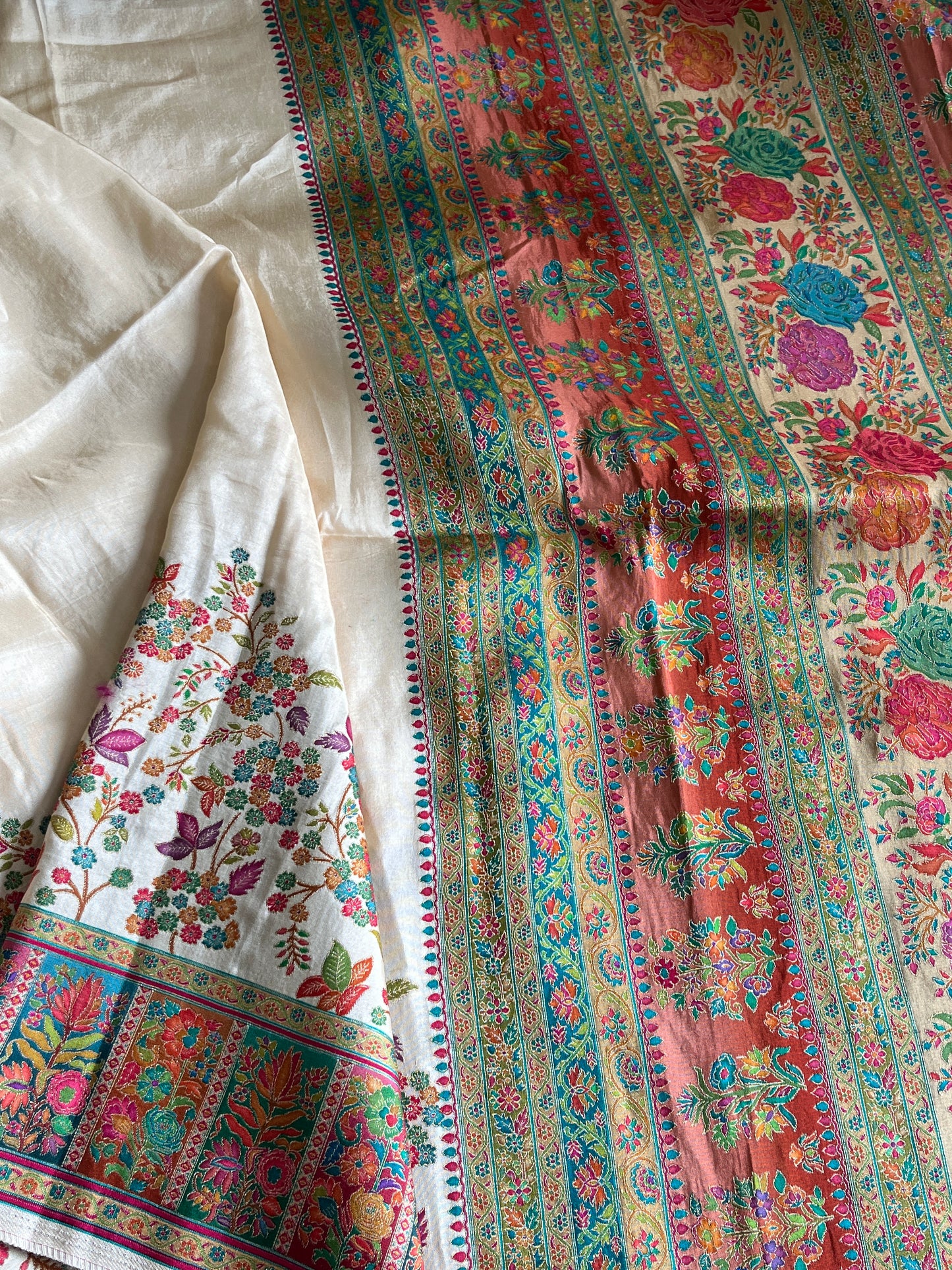 Viscose Silk Saree With Pashmina Weaving Design