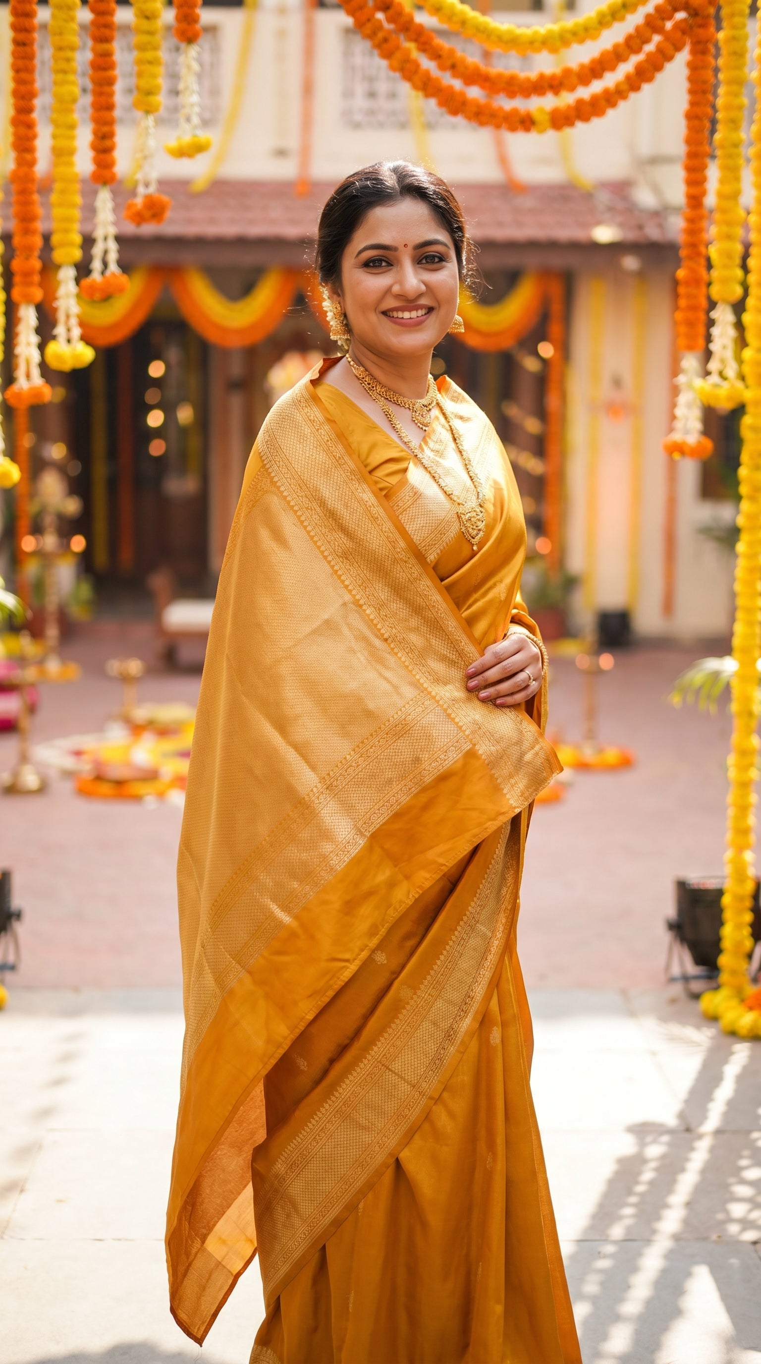 White Silk Saree with Zari Border – Silk Collection