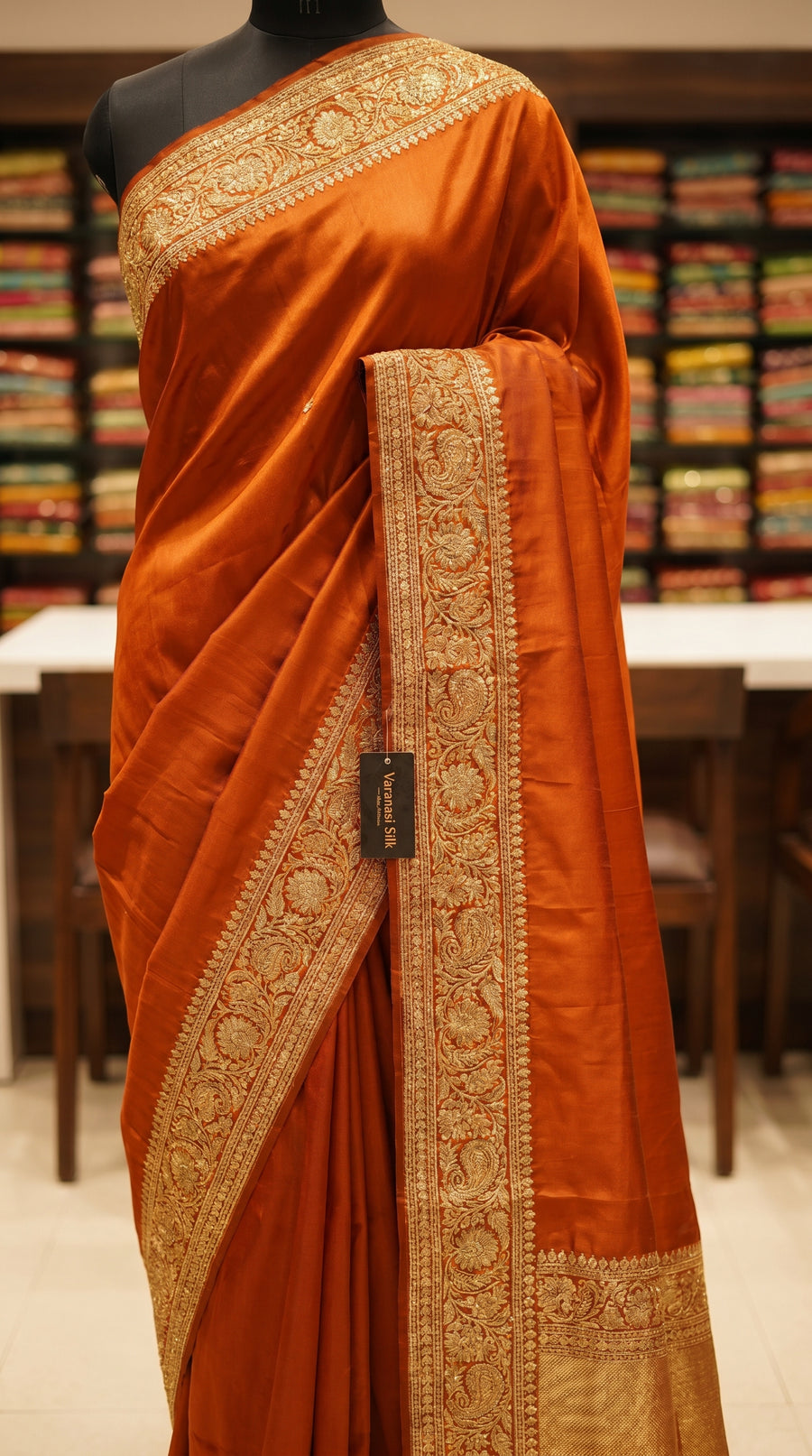 White Silk Saree with Zari Border – Silk Collection