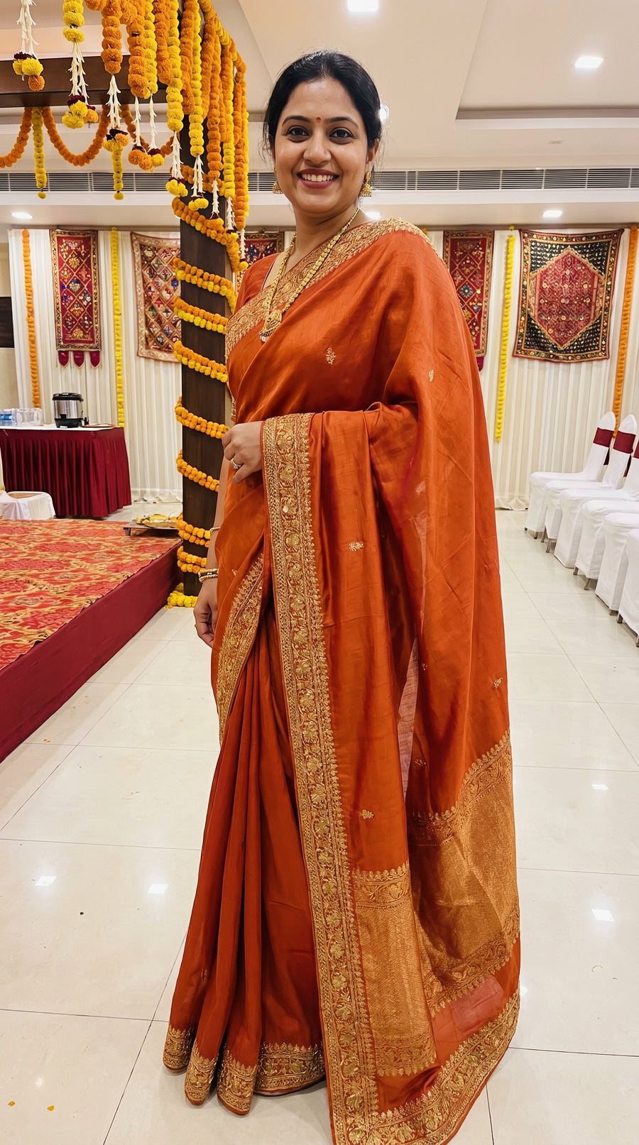 White Silk Saree with Zari Border – Silk Collection